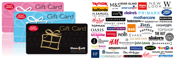 One4all gift card and brands that accept it including: M&S, Halfords, Waterstones, Boots, and many more